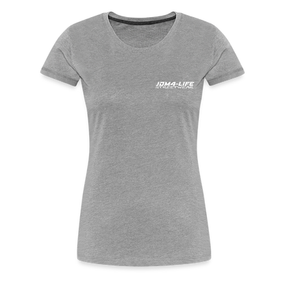 Frauen Premium T-Shirt Promo Shirt - Grau meliert