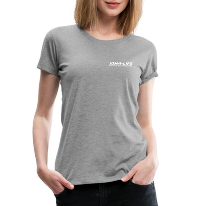 Frauen Premium T-Shirt Promo Shirt - Grau meliert