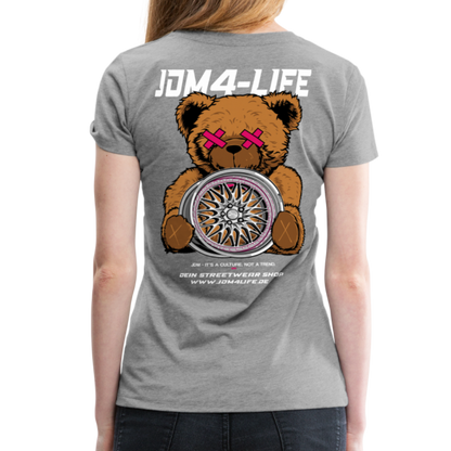 Frauen Premium T-Shirt Promo Shirt - Grau meliert