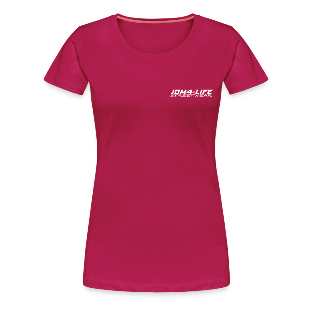 Frauen Premium T-Shirt Promo Shirt - dunkles Pink