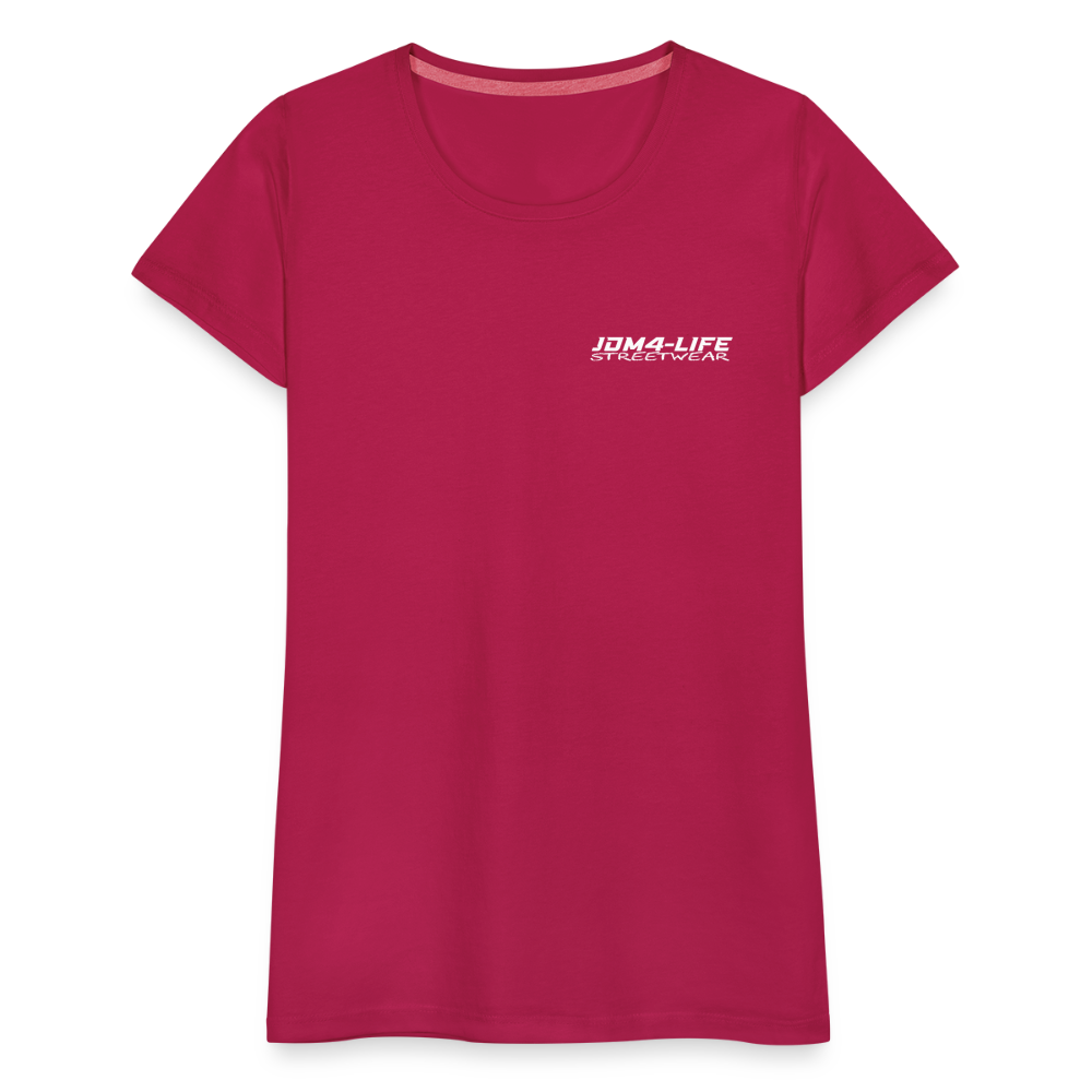 Frauen Premium T-Shirt Promo Shirt - dunkles Pink
