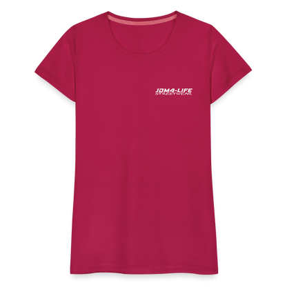 Frauen Premium T-Shirt Promo Shirt - dunkles Pink