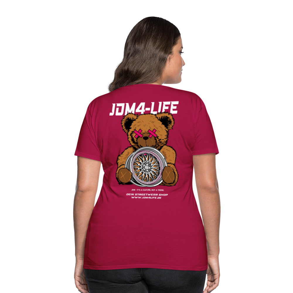 Frauen Premium T-Shirt Promo Shirt - dunkles Pink