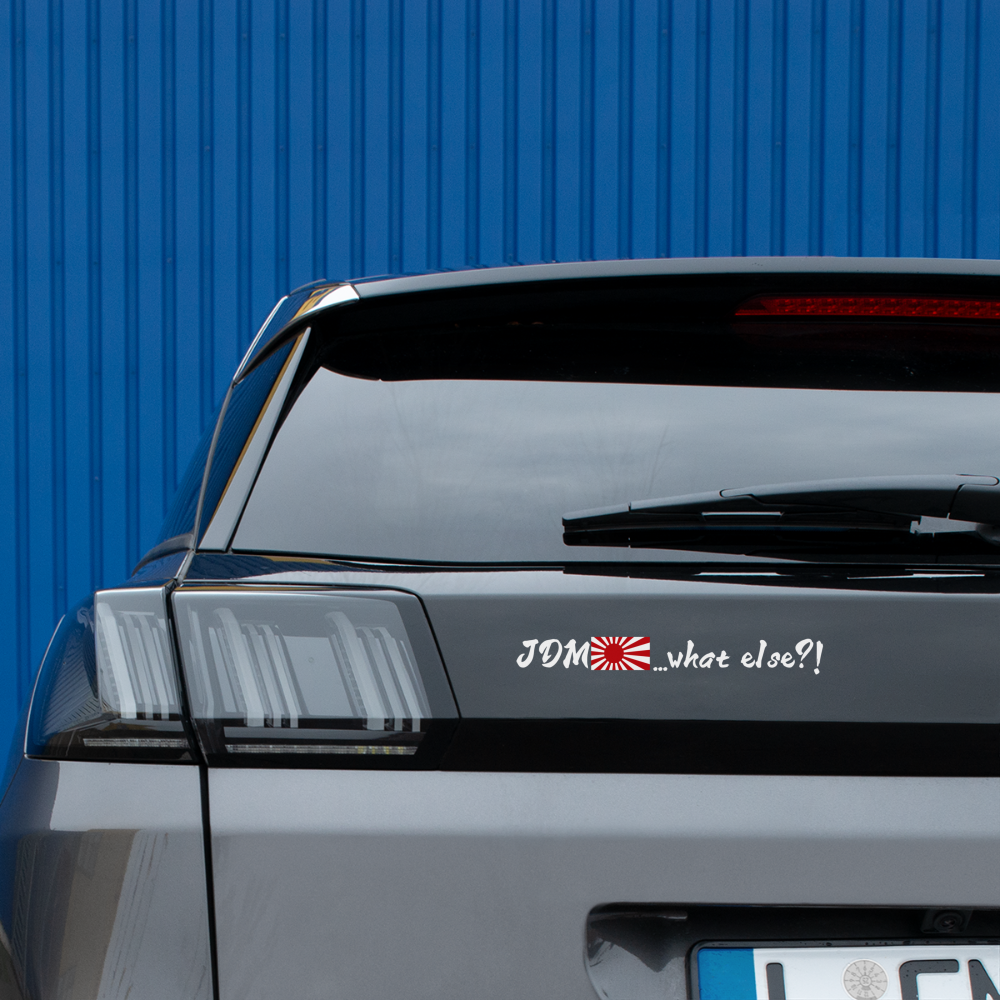 Auto-Aufkleber JDM what else - Mattweiß