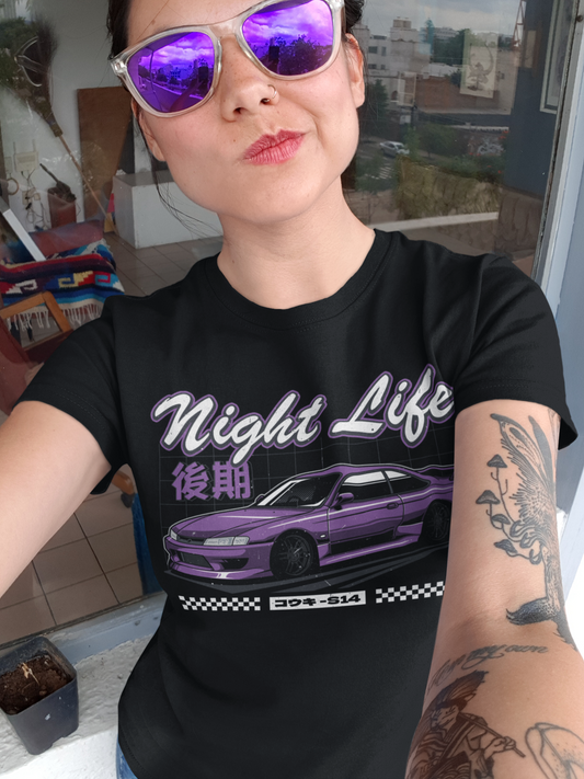 Silvia S14 "Night Life" - Ladies Premium Shirt