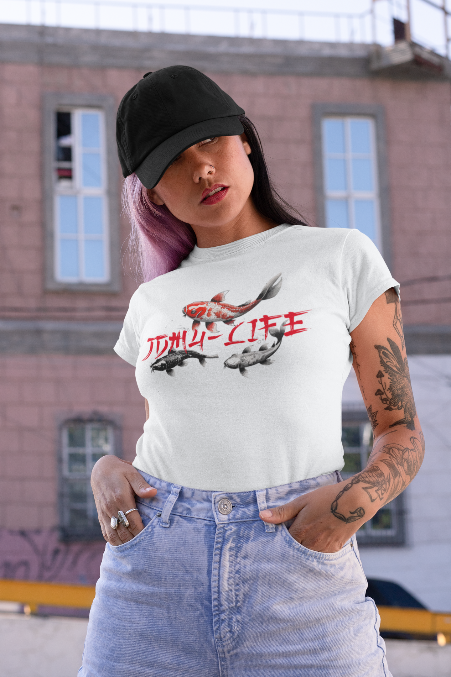 JDM 4-Life "Koi" - Ladies Premium Shirt