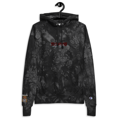 Unisex Champion-Batik-Kapuzenpullover Tuning Lifestyle gestickt