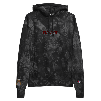 Unisex Champion-Batik-Kapuzenpullover Tuning Lifestyle gestickt