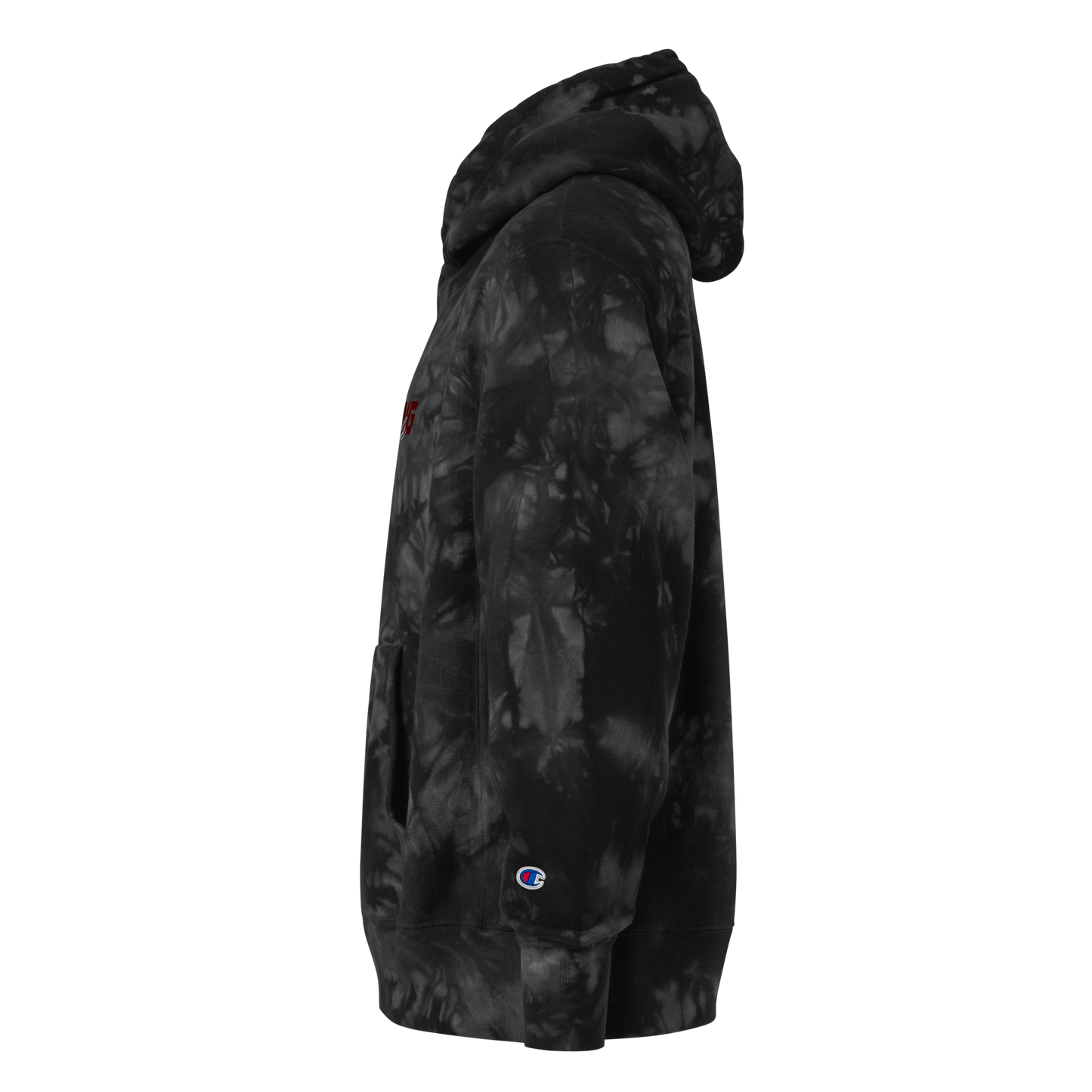 Unisex Champion-Batik-Kapuzenpullover Tuning Lifestyle gestickt