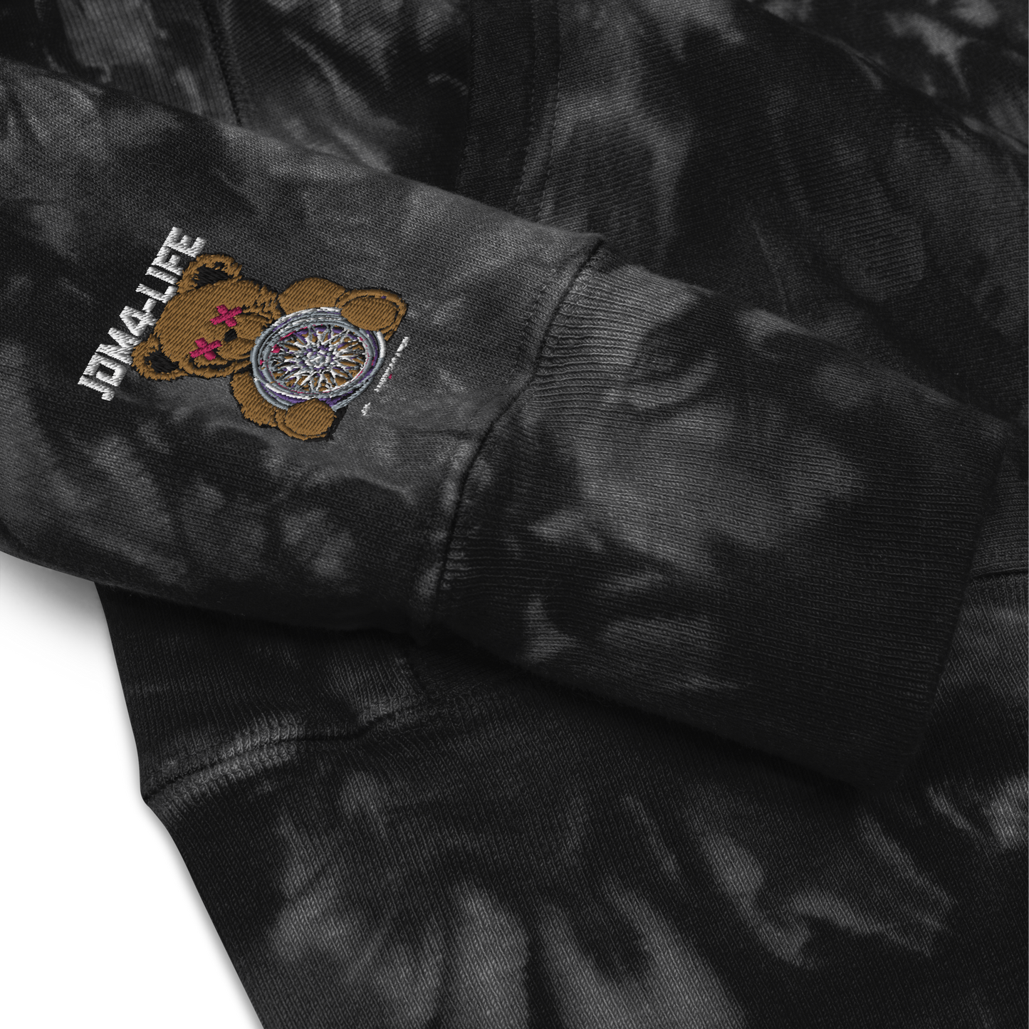 Unisex Champion-Batik-Kapuzenpullover Tuning Lifestyle gestickt