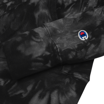 Unisex Champion-Batik-Kapuzenpullover Tuning Lifestyle gestickt
