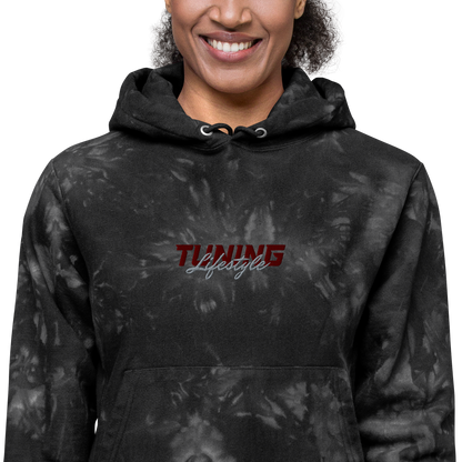 Unisex Champion-Batik-Kapuzenpullover Tuning Lifestyle gestickt