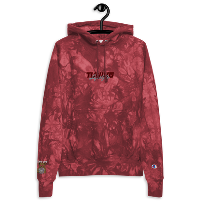 Unisex Champion-Batik-Kapuzenpullover Tuning Lifestyle gestickt
