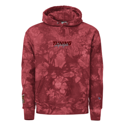Unisex Champion-Batik-Kapuzenpullover Tuning Lifestyle gestickt