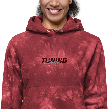 Unisex Champion-Batik-Kapuzenpullover Tuning Lifestyle gestickt