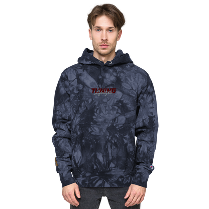Unisex Champion-Batik-Kapuzenpullover Tuning Lifestyle gestickt