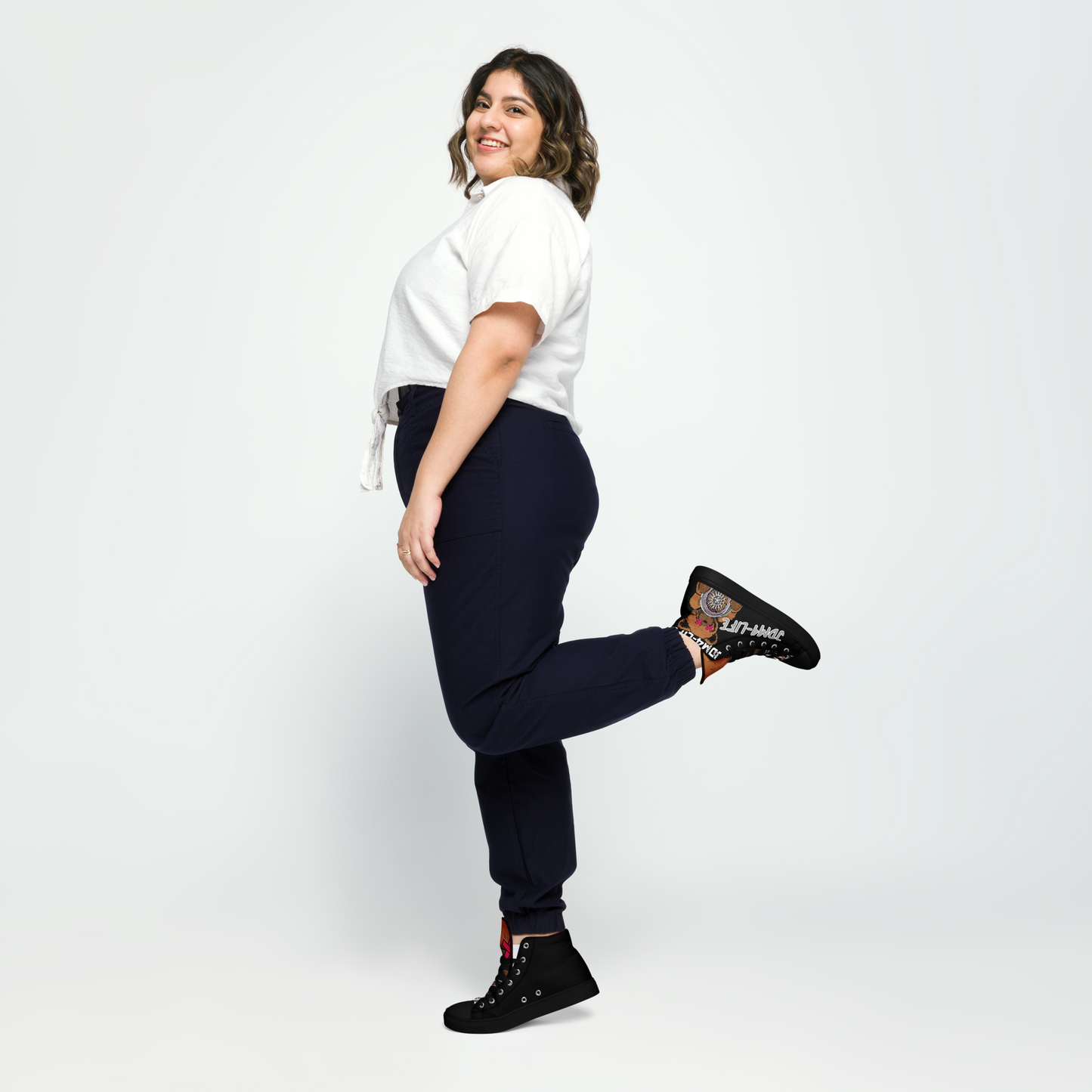 High-Top Leinenschuhe für Damen JDM4-Life