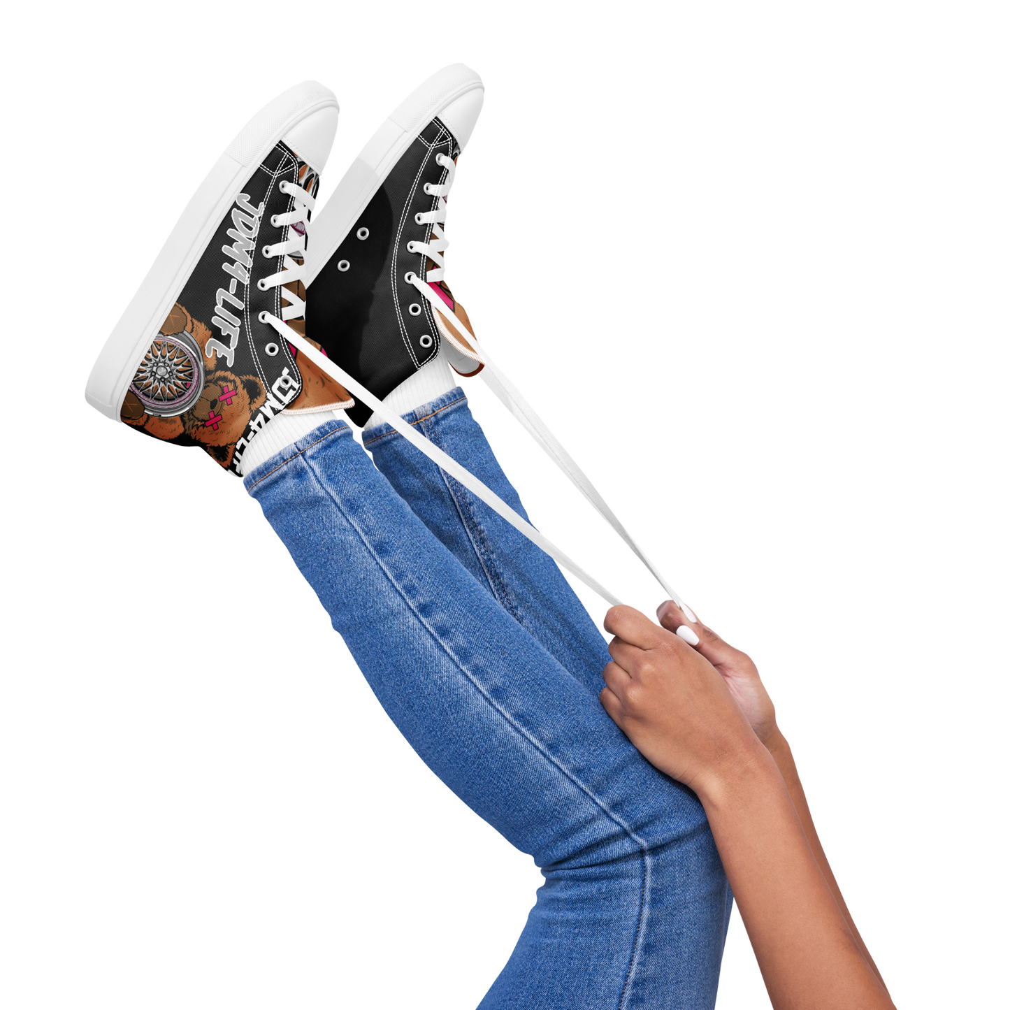 High-Top Leinenschuhe für Damen JDM4-Life
