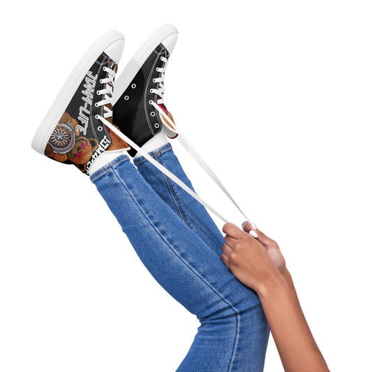 High-Top Leinenschuhe für Damen JDM4-Life